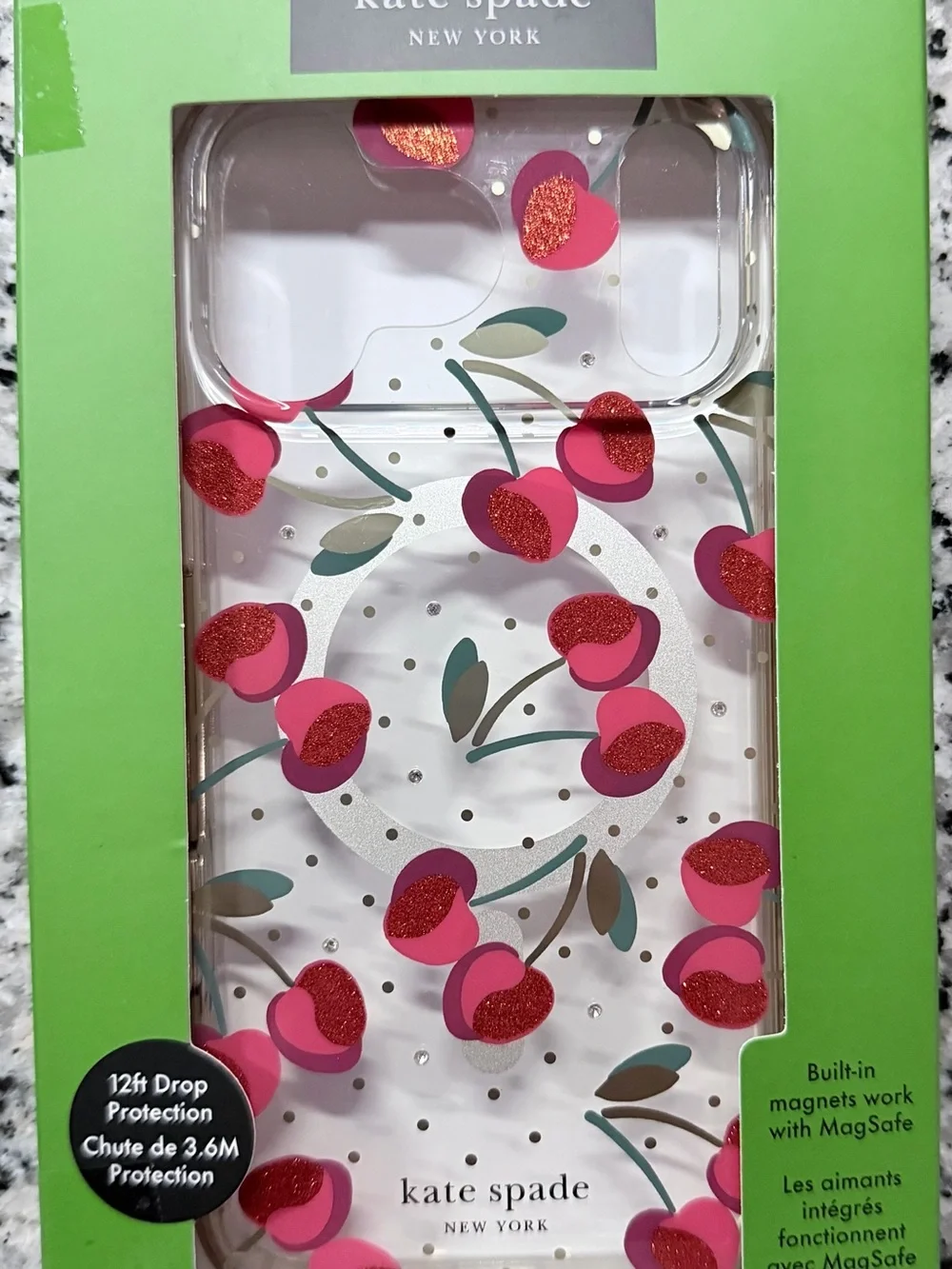 Kate Spade iPhone 17 Pro Max Cherry Protective Case